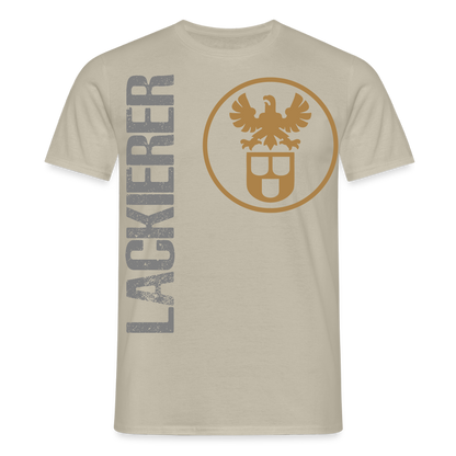 Unisex T-Shirt "Lackierer" Sandbeige Männer T-Shirt