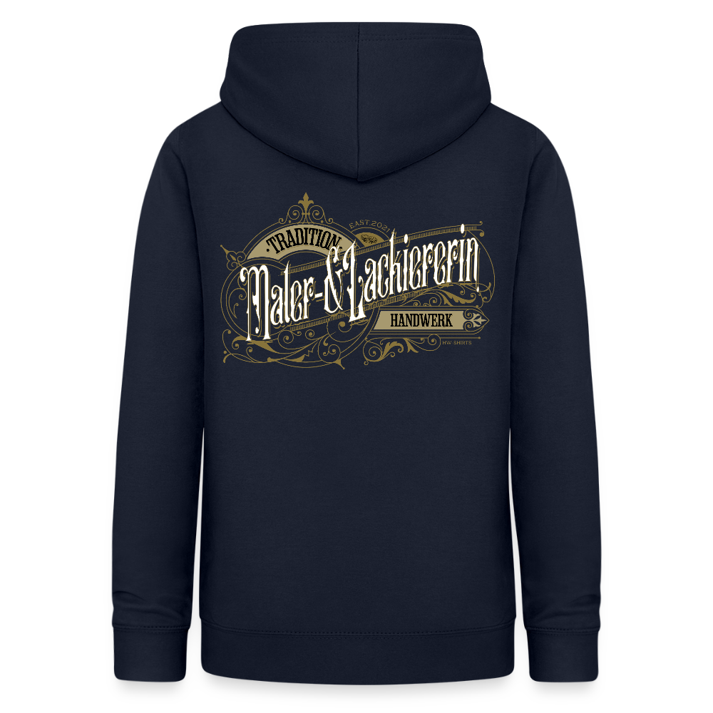 Frauen Hoodie "Maler-& Lackiererin" Nostalgie Handwerk Navy Frauen Hoodie
