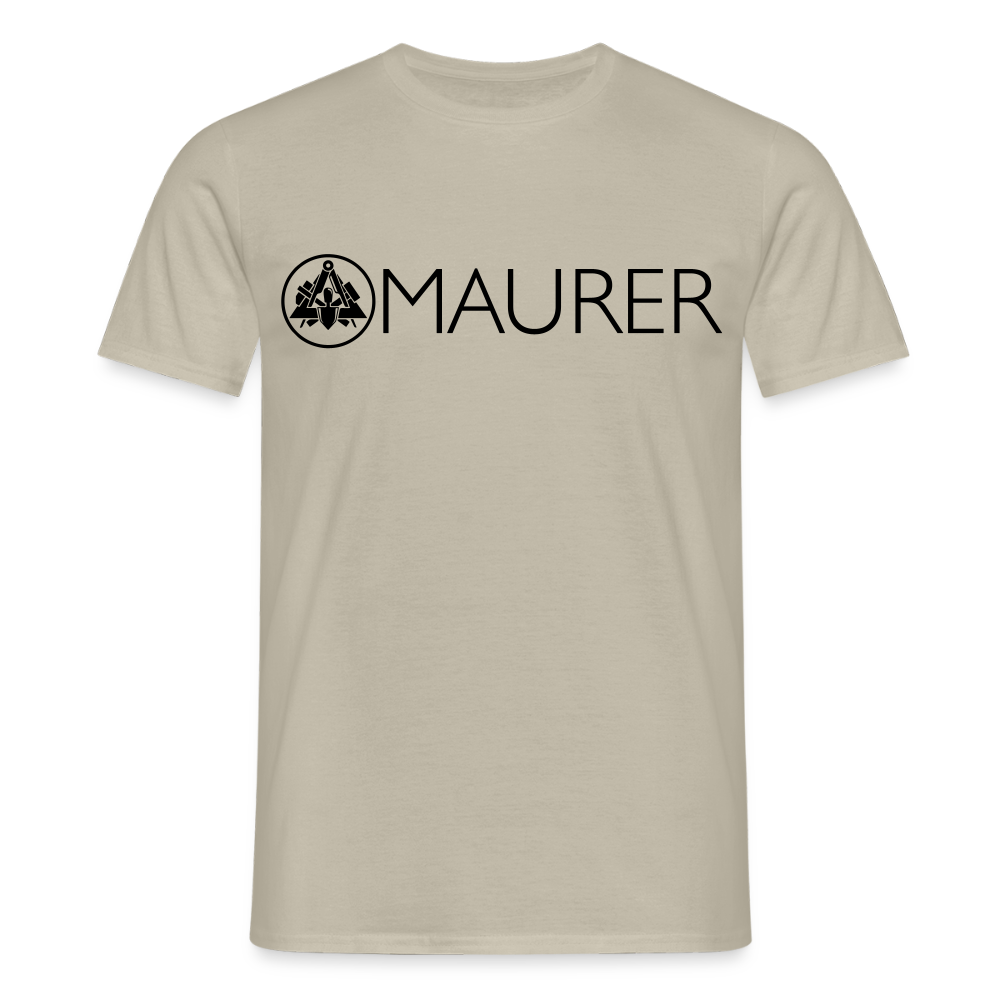 Unisex T-Shirt "Maurer" - Sandbeige