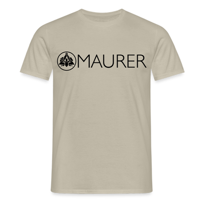 Unisex T-Shirt "Maurer" Sandbeige Männer T-Shirt