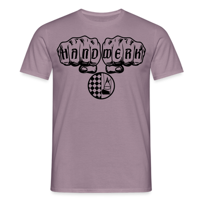 Unisex T-Shirt "Bodenleger" Lilagrau Männer T-Shirt