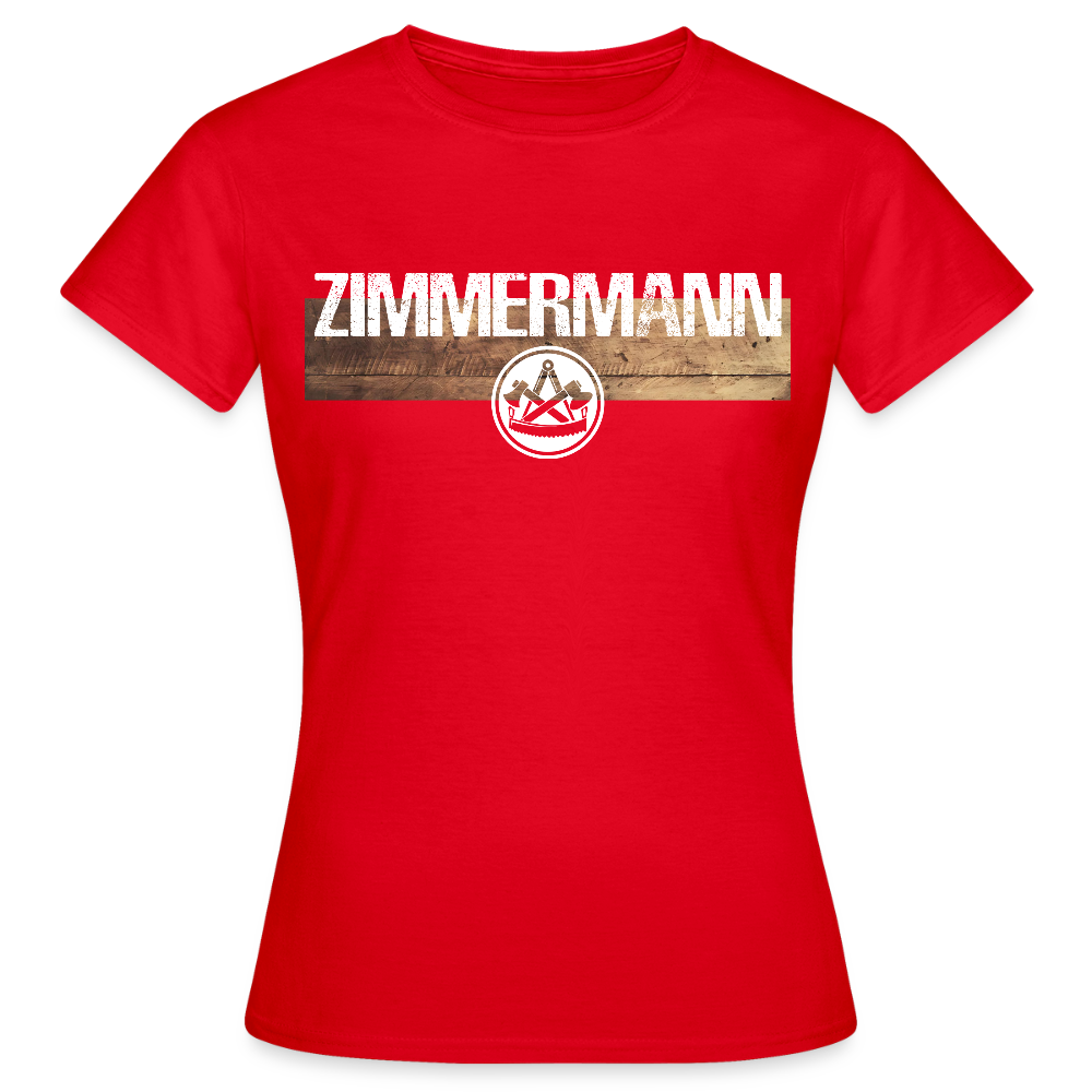 Frauen T-Shirt "Zimmermann" Rot Frauen T-Shirt