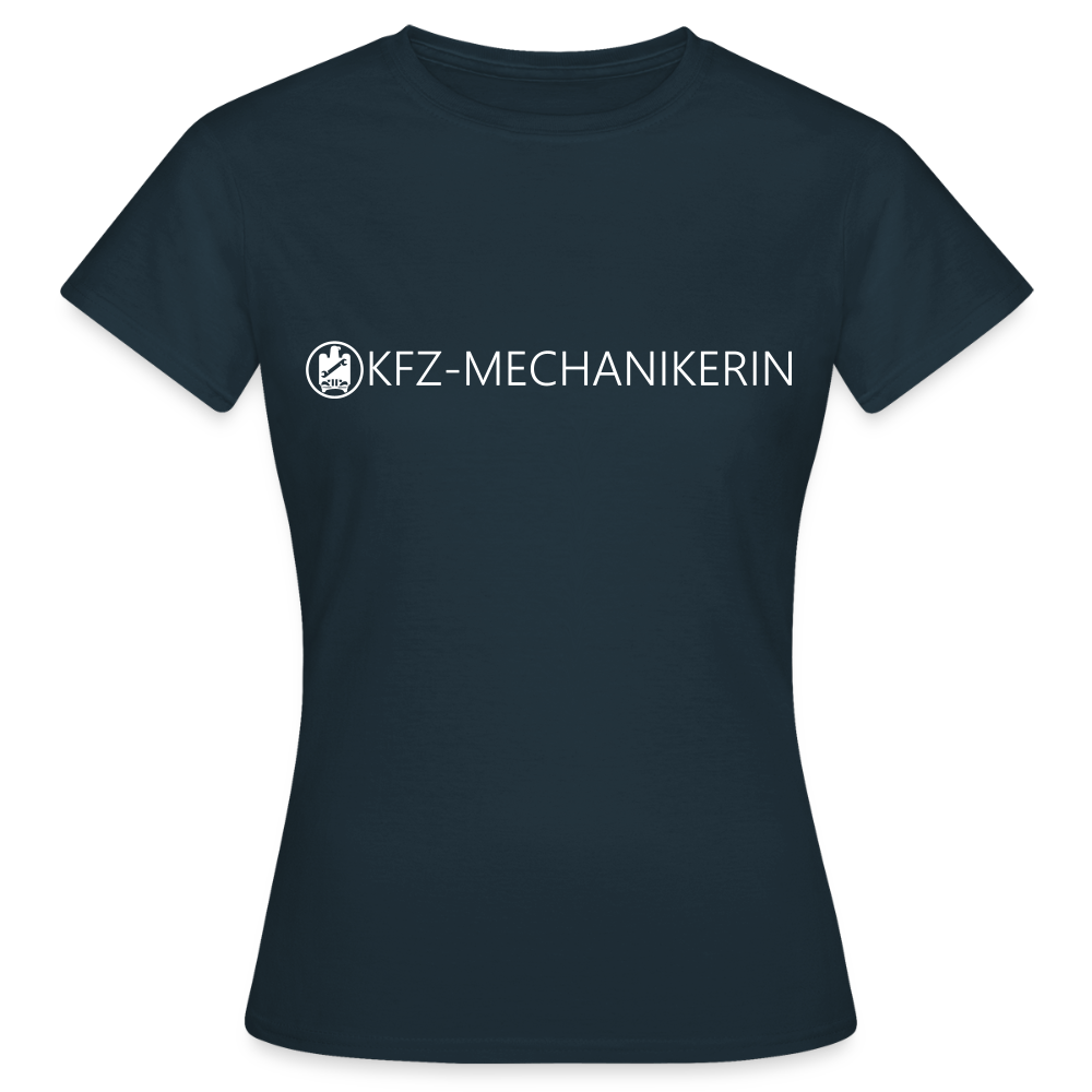 Frauen T-Shirt "KFZ-Mechanikerin" Navy Frauen T-Shirt