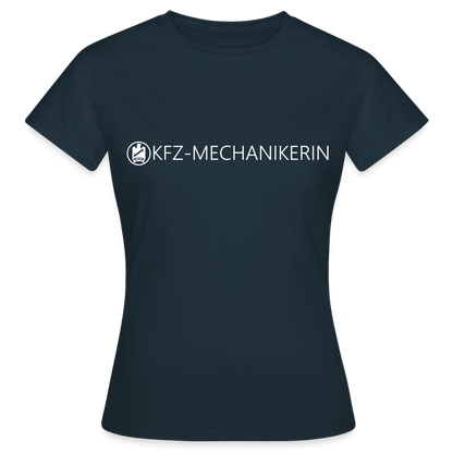 Frauen T-Shirt "KFZ-Mechanikerin" Navy Frauen T-Shirt