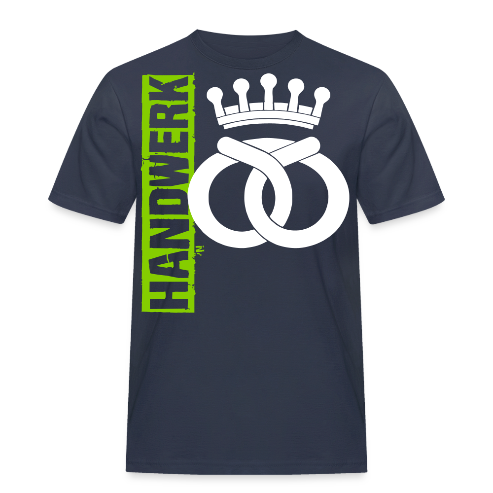 Unisex Workwear T-Shirt "Bäcker" Navy Männer Workwear T-Shirt