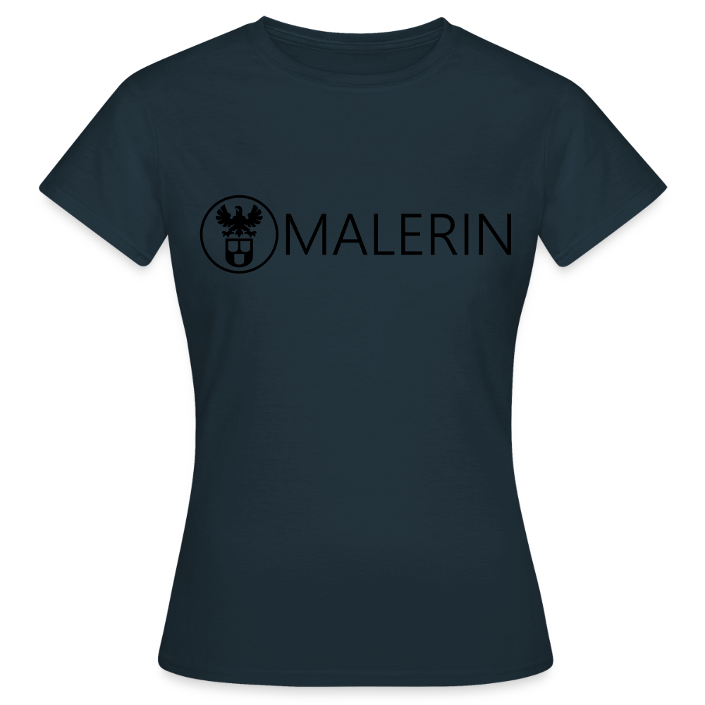 Frauen T-Shirt "Malerin" Navy Frauen T-Shirt