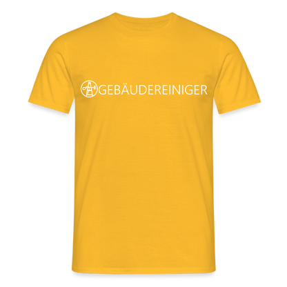 Unisex T-Shirt "Gebäudereiniger" Gelb Männer T-Shirt