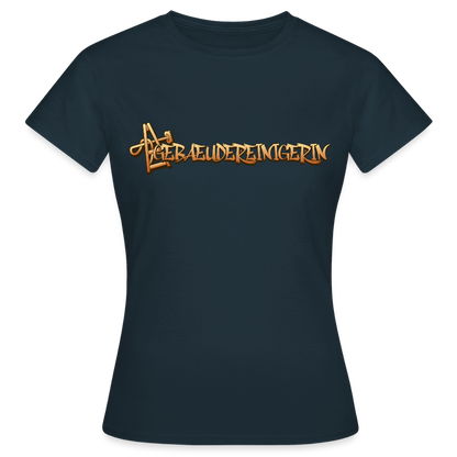 Frauen T-Shirt "Gebäudereinigerin" Navy Frauen T-Shirt