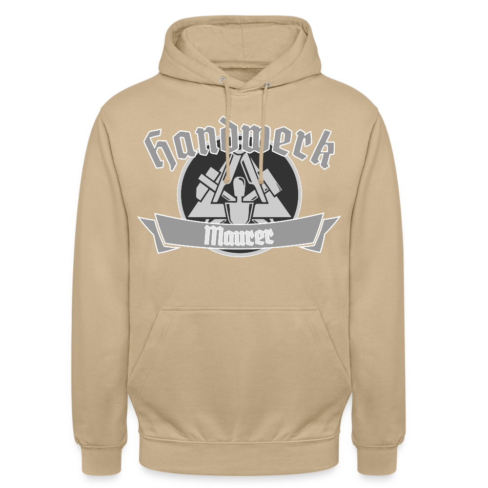 Unisex Hoodie "Maurer" Beige Unisex Hoodie