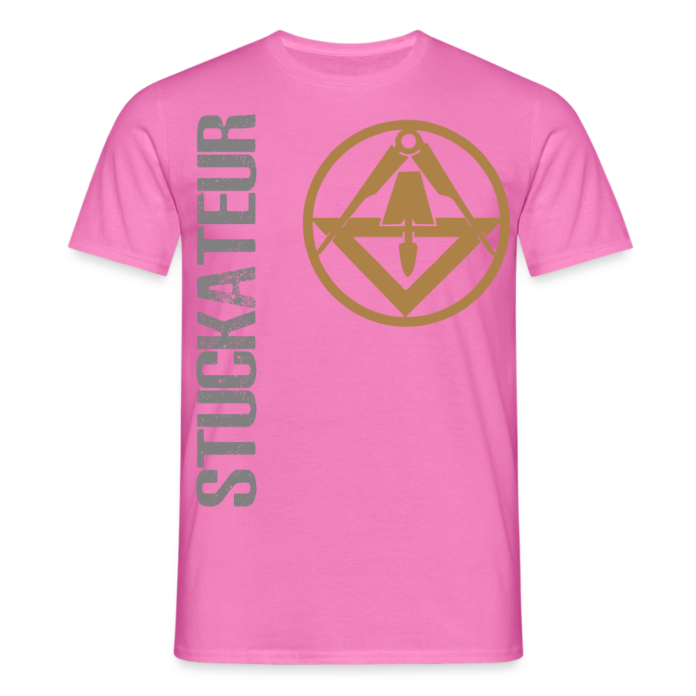 Unisex T-Shirt "Stuckateur" Pink Männer T-Shirt