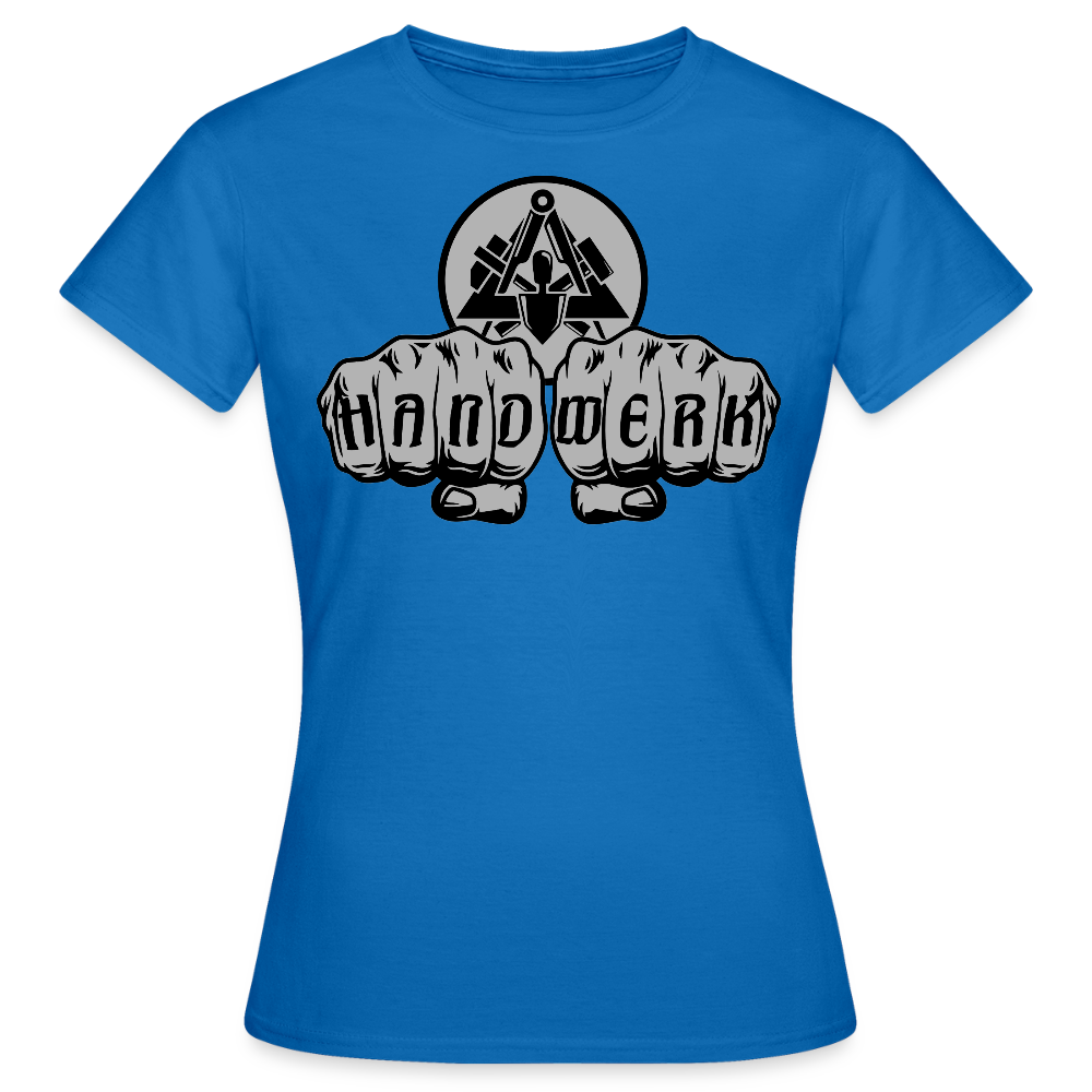 Frauen T-Shirt "Maurer" Royalblau Frauen T-Shirt
