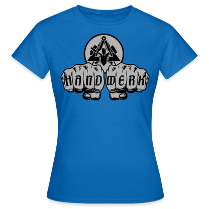 Frauen T-Shirt "Maurer" Royalblau Frauen T-Shirt