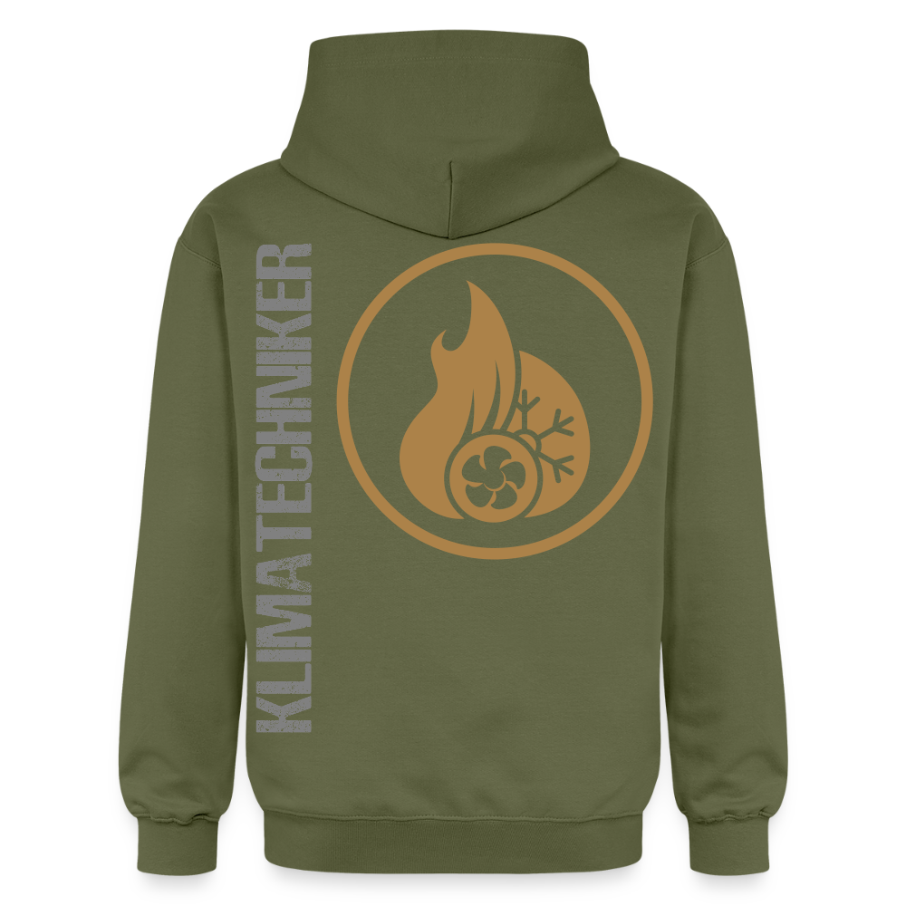 Gildan Unisex Softstyle® "Klimatechniker" Militärgrün Gildan Unisex Softstyle® Midweight Hoodie