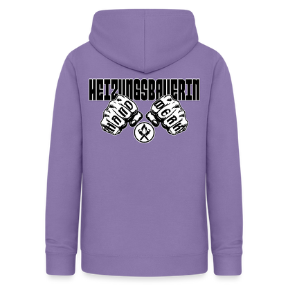 Frauen Hoodie "Heizungsbauerin" (beidseitig beruckt) Lavendel Frauen Hoodie