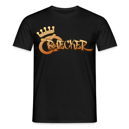Unisex T-Shirt "Bäcker" Schwarz Männer T-Shirt