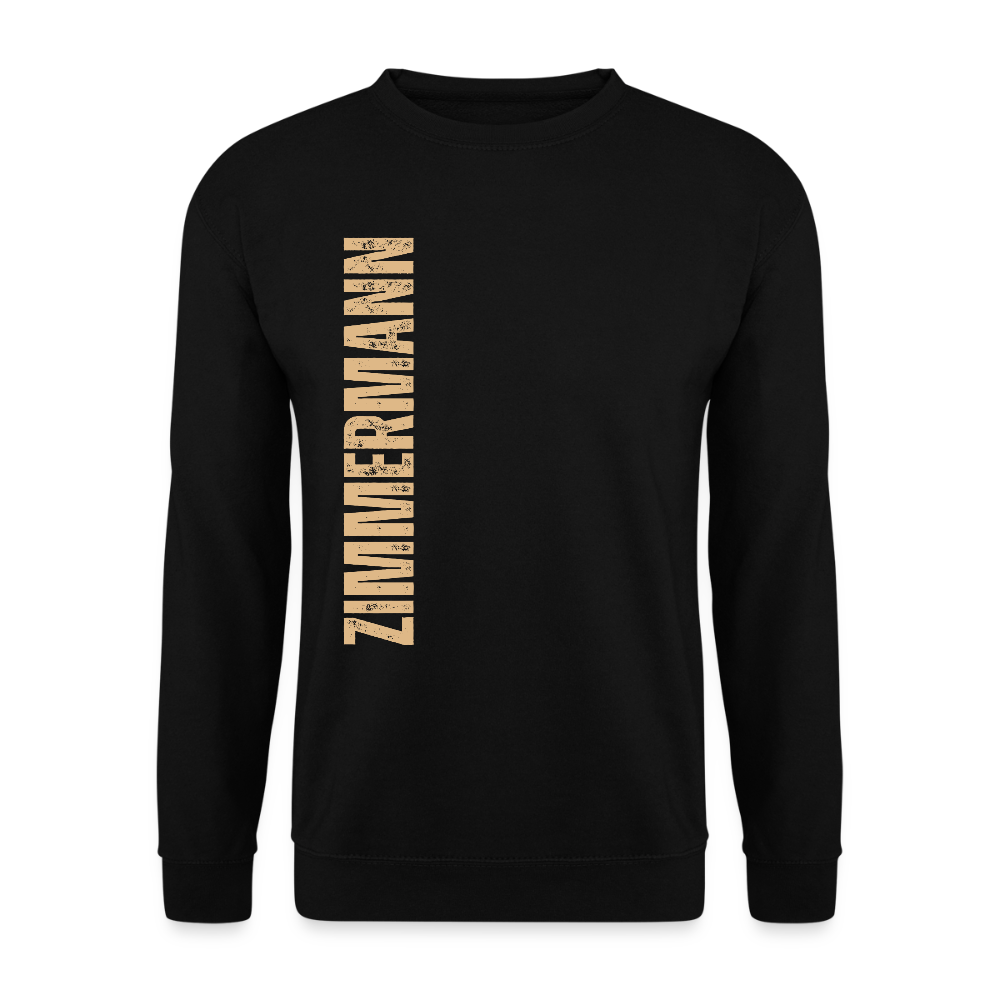 Unisex Pullover "Zimmermann" - Schwarz