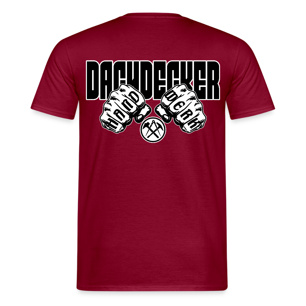 Unisex T-Shirt "Dachdecker" Ziegelrot Männer T-Shirt