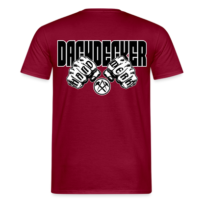 Unisex T-Shirt "Dachdecker" Ziegelrot Männer T-Shirt