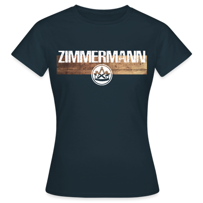 Frauen T-Shirt "Zimmermann" Navy Frauen T-Shirt