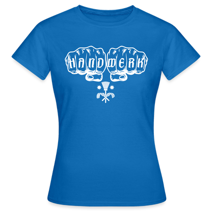 Frauen T-Shirt "Schornsteinfeger" Royalblau Frauen T-Shirt