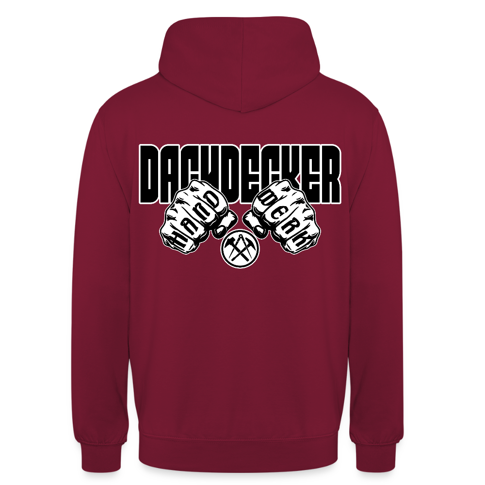 Unisex Hoodie "Dachdecker" Bordeaux Unisex Hoodie