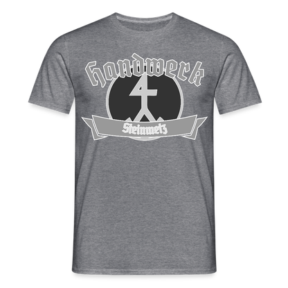 Unisex T-Shirt "Steinmetz" Graphit meliert Männer T-Shirt