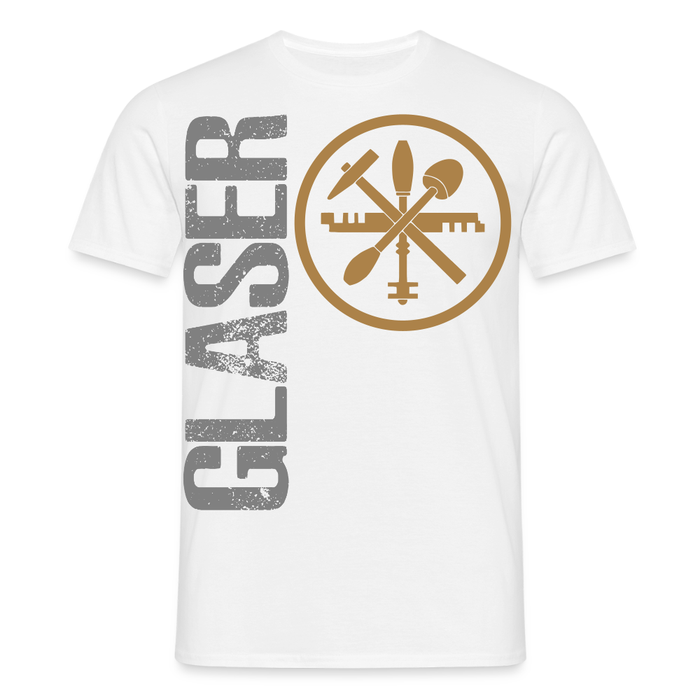 Unisex T-Shirt "Glaser" Weiß Männer T-Shirt