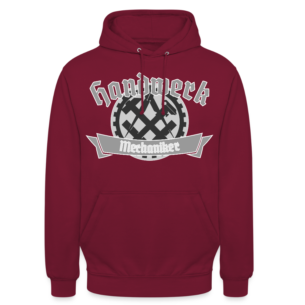 Unisex Hoodie "Mechaniker" Bordeaux Unisex Hoodie