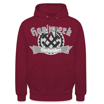 Unisex Hoodie "Mechaniker" Bordeaux Unisex Hoodie