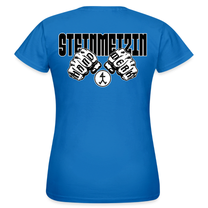 Frauen T-Shirt "Steinmetzin" (beidseitig bedruckt) Royalblau Frauen T-Shirt