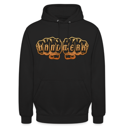 Unisex Hoodie "Handwerk" Schwarz Unisex Hoodie