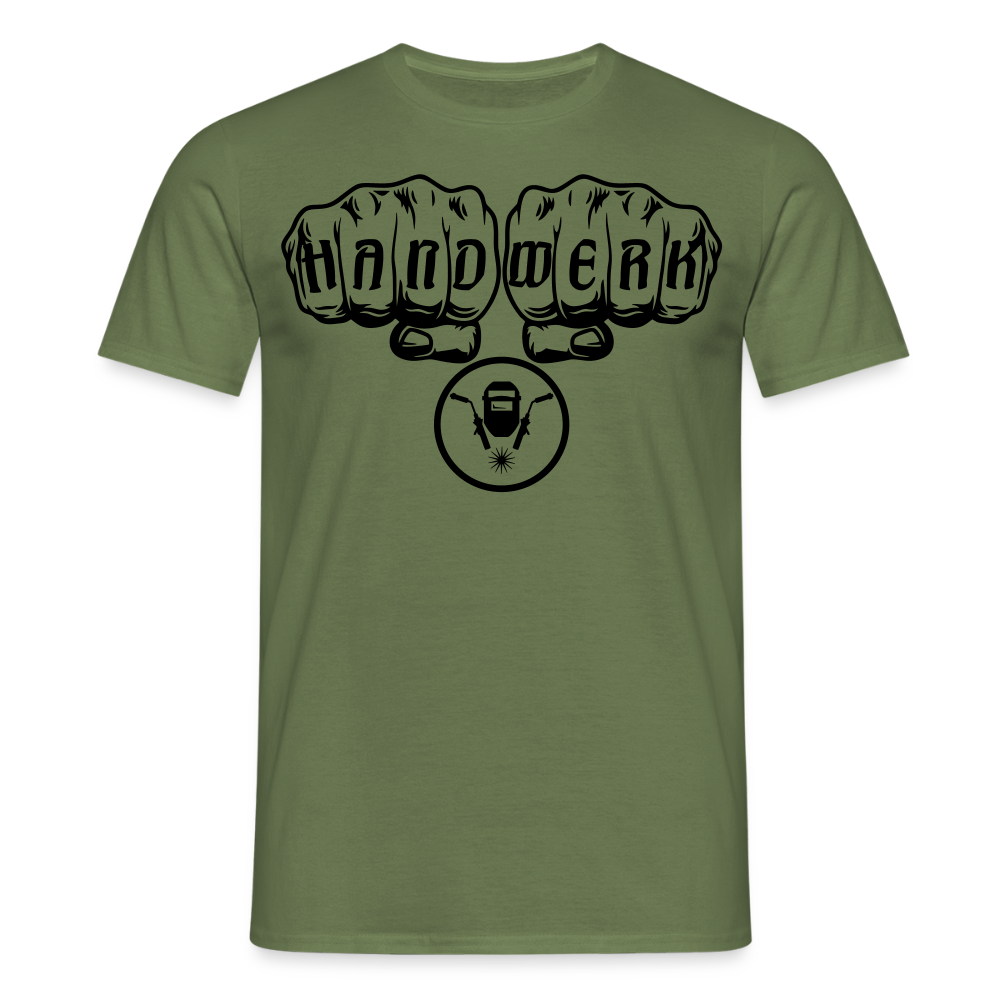 Unisex T-Shirt "Schweisser" Militärgrün Männer T-Shirt