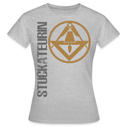 Frauen T-Shirt "Stuckateurin" Grau meliert Frauen T-Shirt