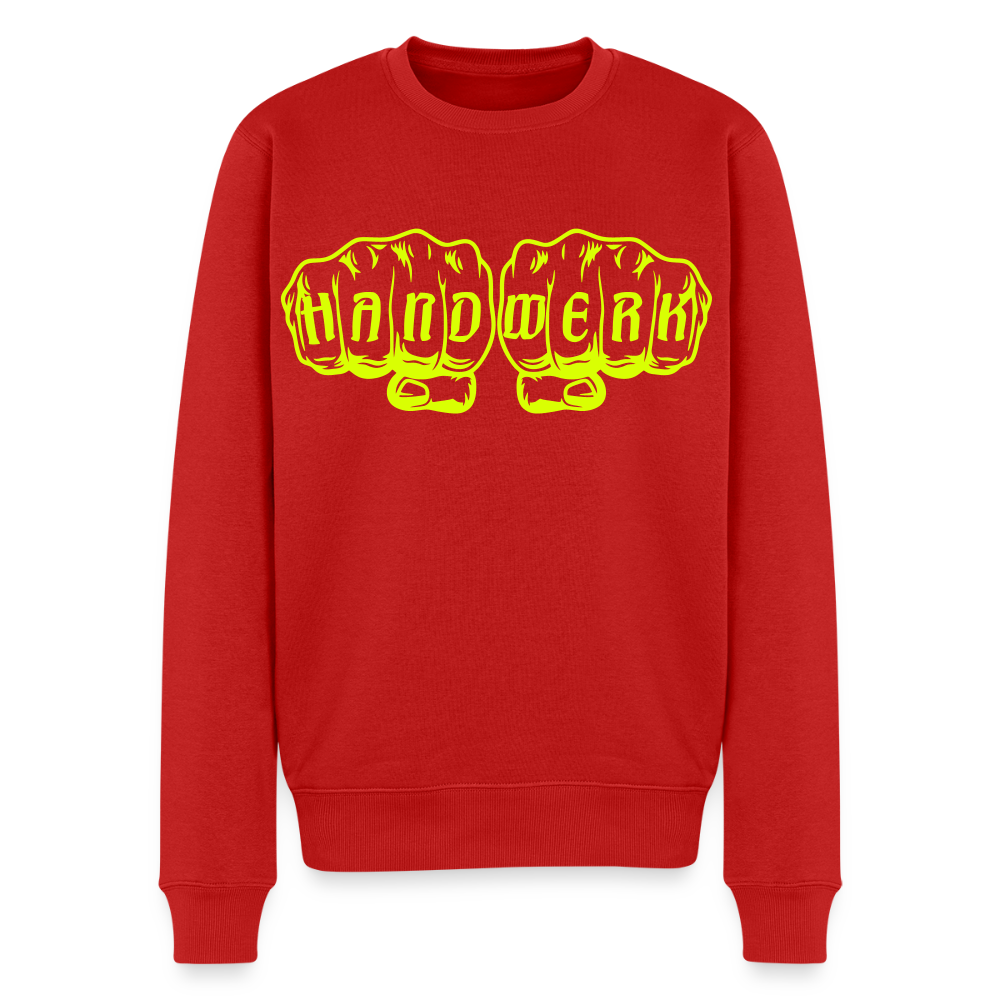 Unisex Premium Pullover "Metallbauer" neongelb Rot Männer Premium Pullover