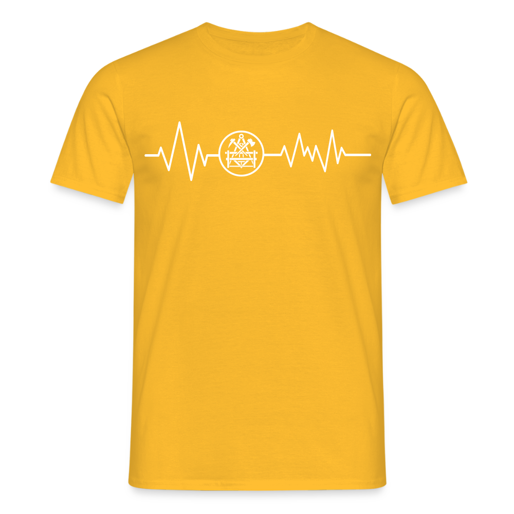 Unisex T-Shirt "Betonbauer" Gelb Männer T-Shirt