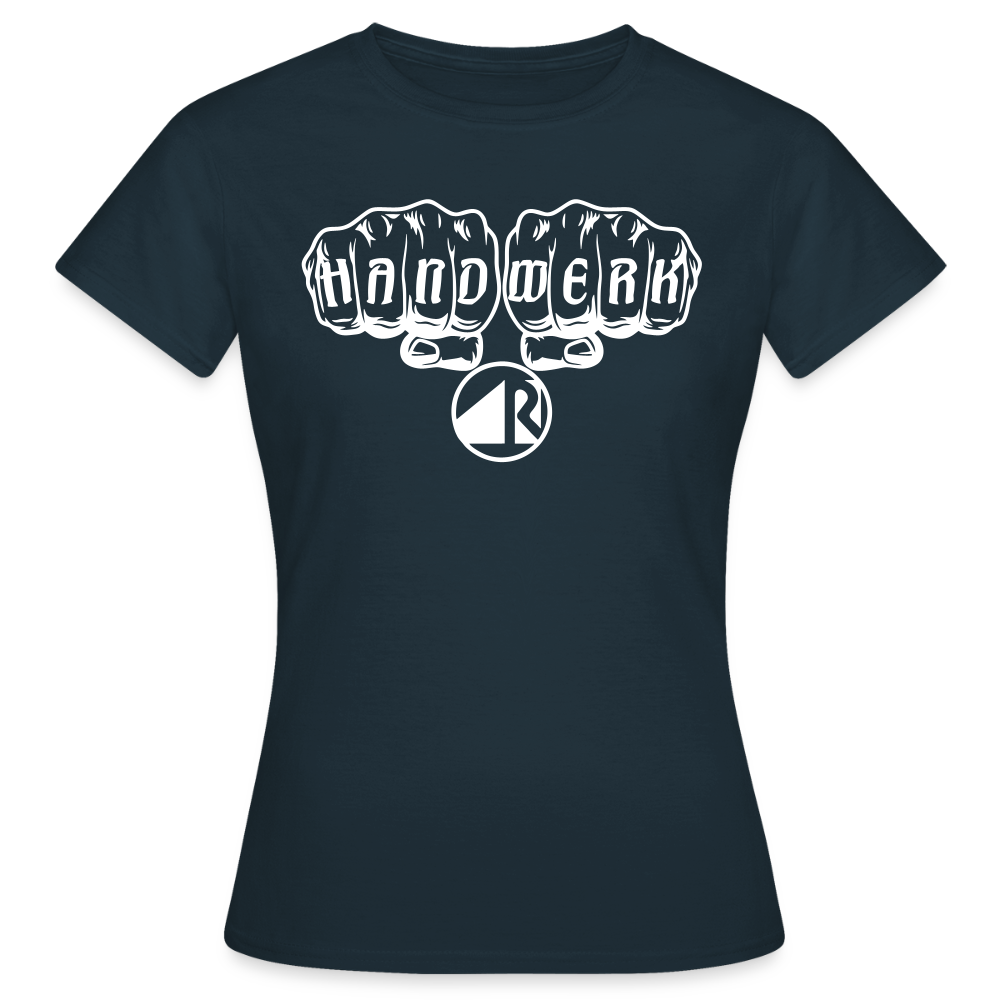 Frauen T-Shirt "Raumausstatter" Navy Frauen T-Shirt