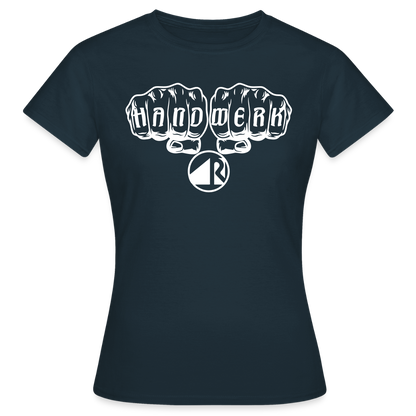 Frauen T-Shirt "Raumausstatter" Navy Frauen T-Shirt