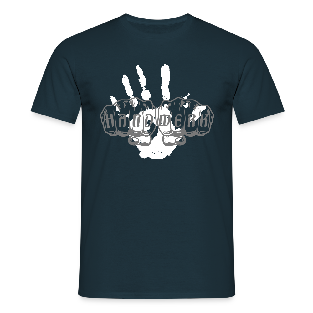 Unisex T-Shirt "Hand" Navy Männer T-Shirt