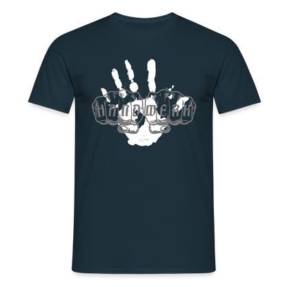Unisex T-Shirt "Hand" Navy Männer T-Shirt