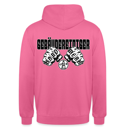 Unisex Hoodie "Gebäudereiniger" (beidseitig bedruckt) - Pink