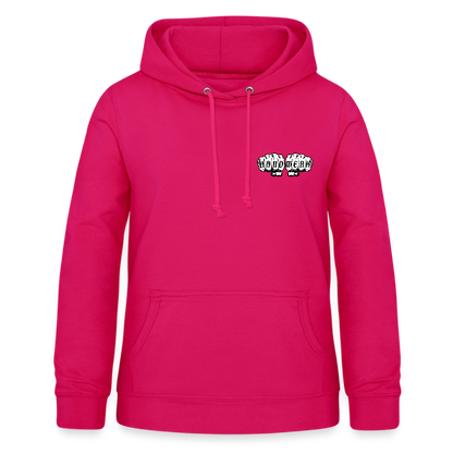 Frauen Hoodie "Metallbauerin" (beidseitig beruckt) - dunkles Pink