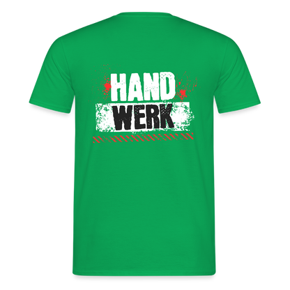 Unisex T-Shirt "Handwerk" (hinten bedruckt) Kelly Green Männer T-Shirt