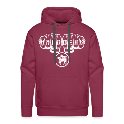 Männer Premium Hoodie "Fleischer" Bordeaux Männer Premium Hoodie