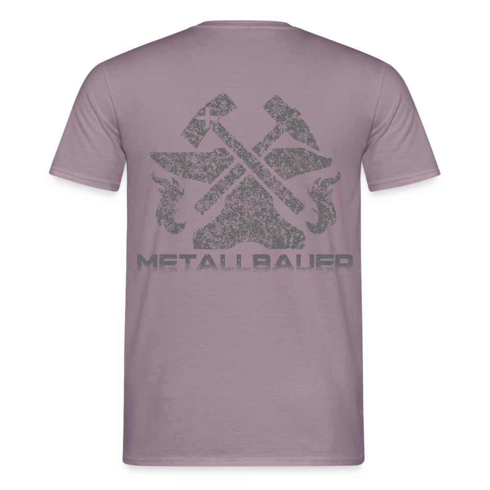 Unisex T-Shirt "Metallbauer" Lilagrau Männer T-Shirt