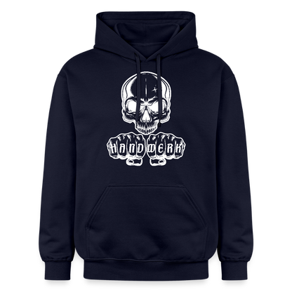 Gildan Unisex Softstyle® Skull-Handwerk Navy Gildan Unisex Softstyle® Midweight Hoodie