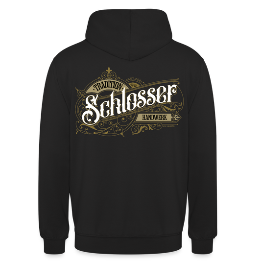 Unisex Hoodie "Schlosser" Nostalgie Handwerk Schwarz Unisex Hoodie