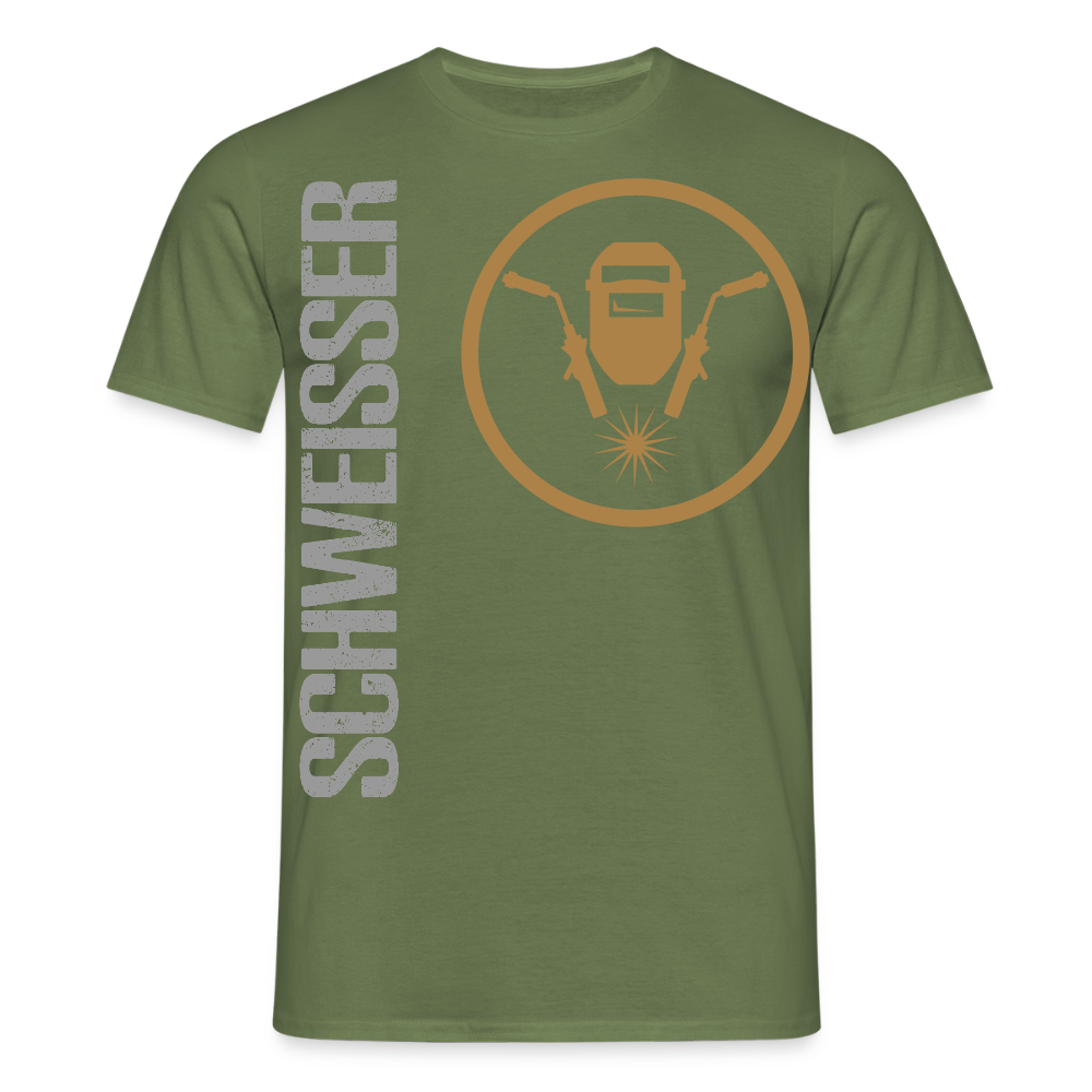 Unisex T-Shirt "Schweisser" Militärgrün Männer T-Shirt