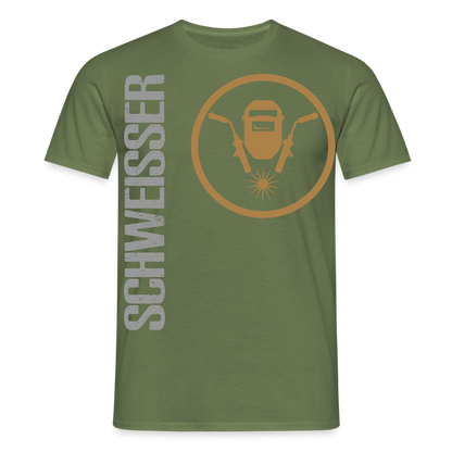 Unisex T-Shirt "Schweisser" Militärgrün Männer T-Shirt