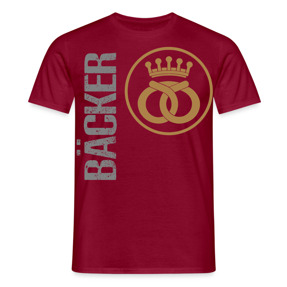 Unisex T-Shirt "Bäcker" Ziegelrot Männer T-Shirt
