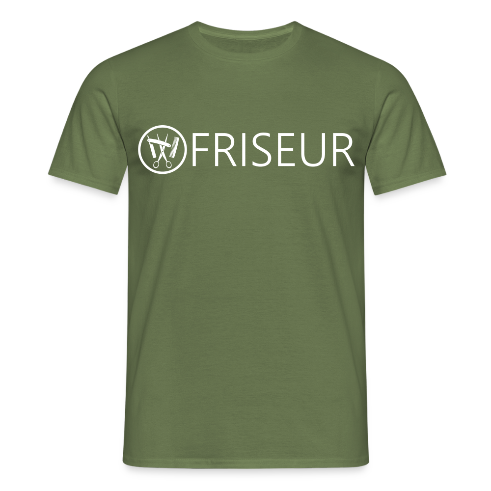 Unisex T-Shirt "Friseur" Militärgrün Männer T-Shirt